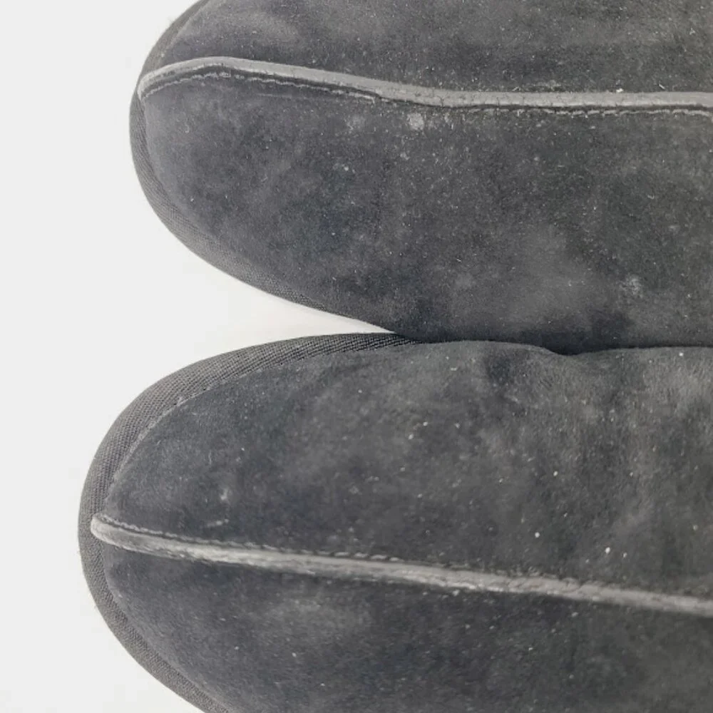 UGG Men's Black‎ Scuff's 5776 Sherpa Suede Slip-On Winter Slipper Size 12